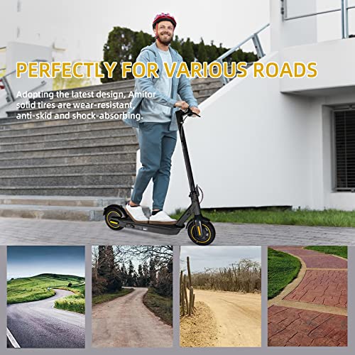 LEFELWEL Black Solid Rubber Tire 10x2.5 Inch for Ninebot Segway MAX G30 G30P G30LP - 2PCS