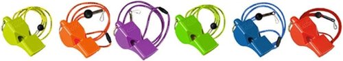 Fox 40 Classic CMG Pealess Safety Whistle - 115 dB Loudness, Purple with Lanyard