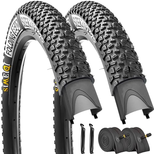 SIMEIQI 29x2.125 Bike Tires 2 Pack with Inner Tubes & Levers, Anti-Puncture