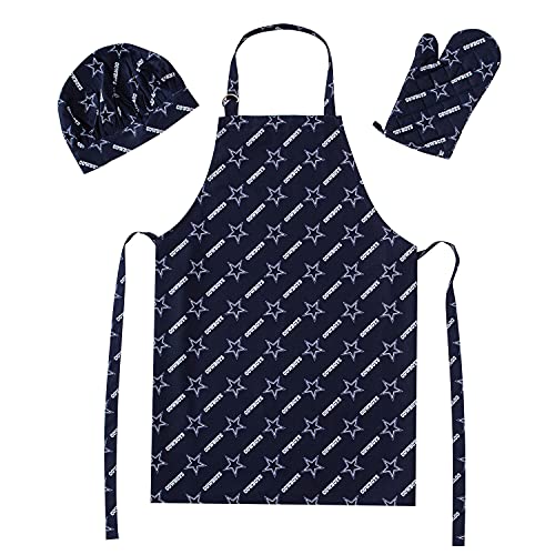 NFL 3-Piece Apron, Oven Mitt & Chef Hat Set - Unisex