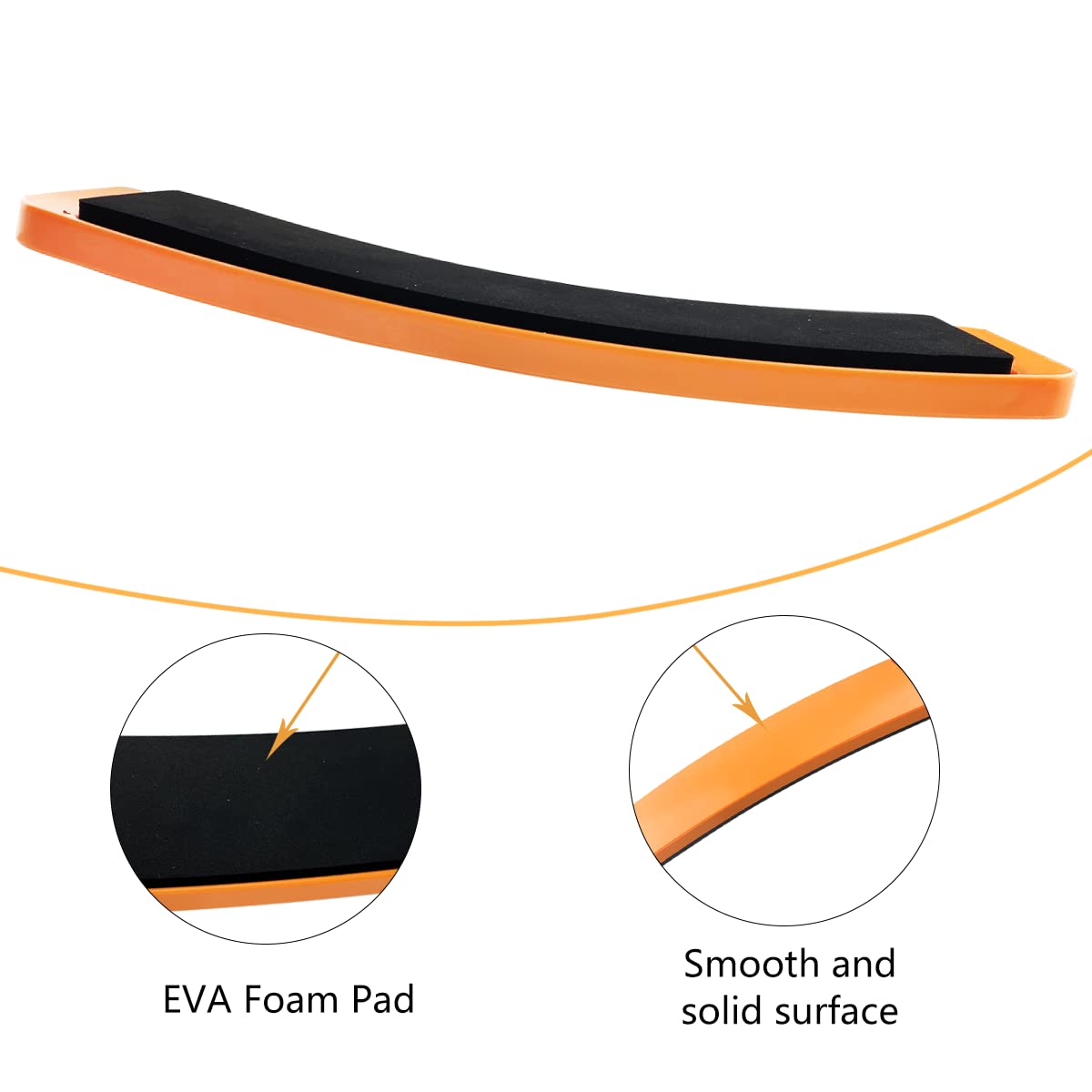 GSYUWIH Turn Board,Spin Board for Dance Turn and Skating Balance Training,Orange Rectangular Turn Board for Training Ballet Dancers,Ice Skaters and Gymnasts in Balance and Turning