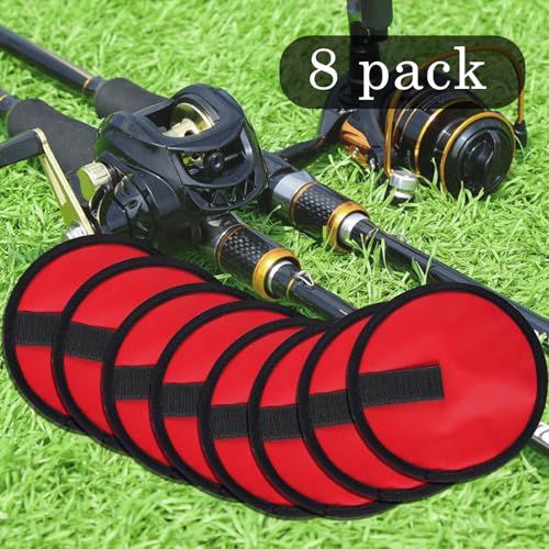 8-Pack Fishing Lure Covers & Heavy-Duty Rod Sleeves - 6"