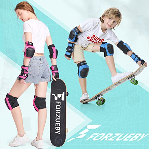 Knee Pads, Elbow Pads & Wrist Guards Set - Black, Medium