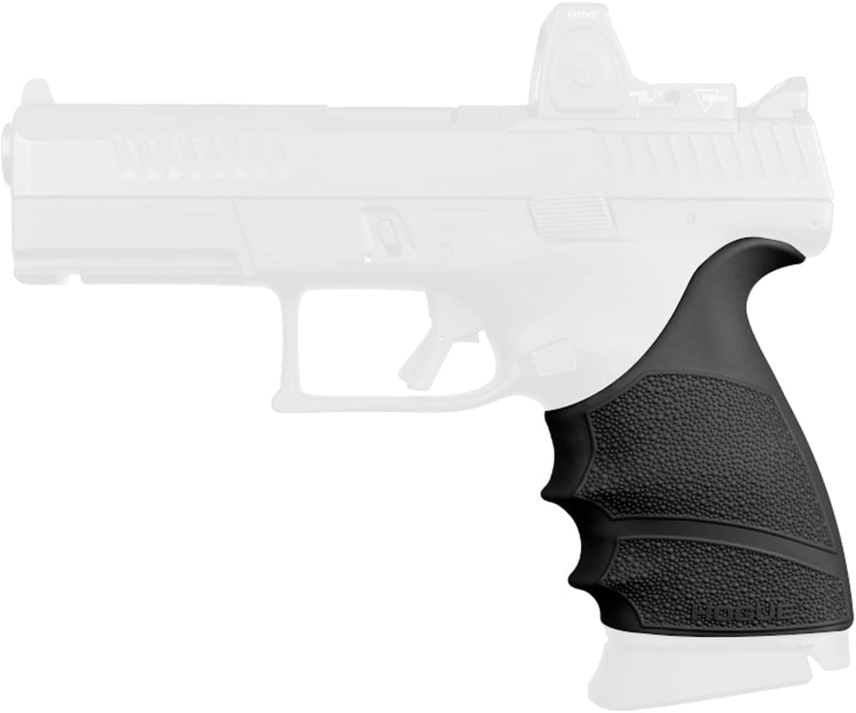 Hogue HandAll Beavertail Rubber Grip Sleeve for CZ P-10 C Compact, Black - 17810