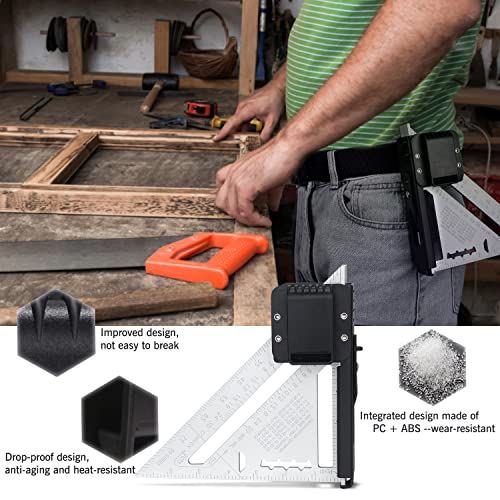 TOPOWN Rafter Square Belt Clip for 7In Rafter Square - Left and Right bidirectional Square Holster EDC Belt Tool Holster Compatible with Rafter Square Holder Clip On Belt The Fastest Quick