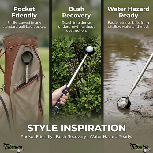Telescopic Golf Ball Retriever 9ft Water & Grass Pickup Tool
