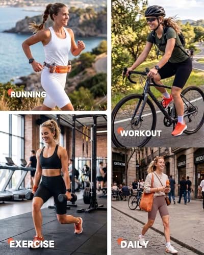 3 Pack Biker Shorts for Women – 8" Black High Waisted Tummy Control for Gym Workout Athletic Cheerleading Yoga
