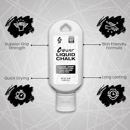 Liquid Chalk Grip Enhancer - Mess-Free & Sweat-Resistant - 50ml