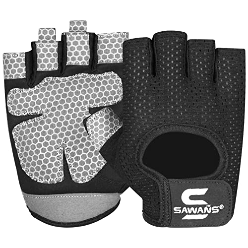 Lightweight Microfiber Workout Gloves for Weight Lifting - Large Black