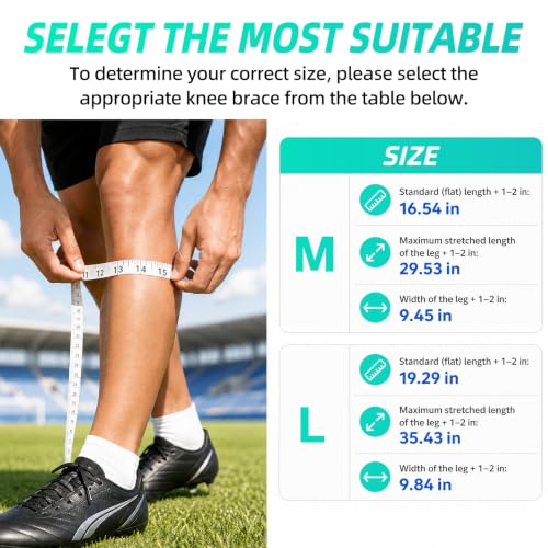Compression Soccer Leg Sleeves - Shin Guard Sleeves, Medium Black