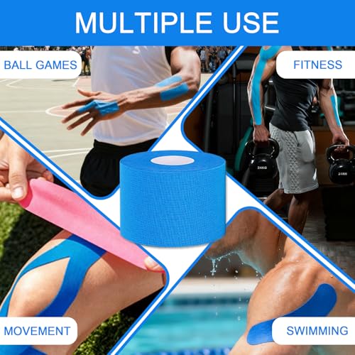 Colorful Kinesiology Tape - 5 Rolls 1.5inx16.4ft Athletic Tape