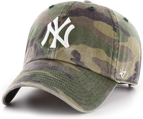 Adjustable Camo Clean Up Hat Cap for Baseball Fans - One Size Fits All