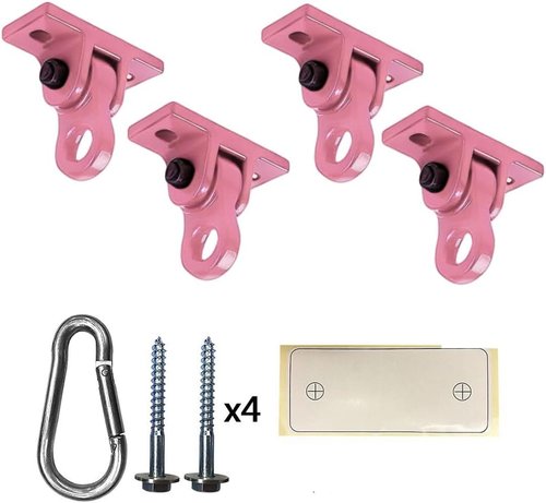 ABUSA Heavy Duty Swing Hangers - 5000 lb Capacity for Indoor/Outdoor Use | Includes Screws & Bolts (4 Pack)
