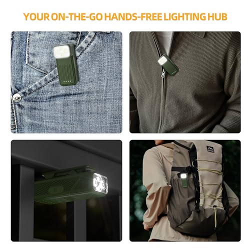 200-Lumen Rechargeable EDC Flashlight with Rotatable Head