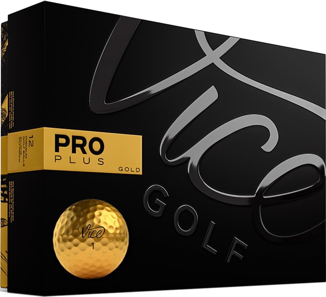 Vice Pro Plus Golf Balls - High Performance, Durable Design for Optimal Distance & Control