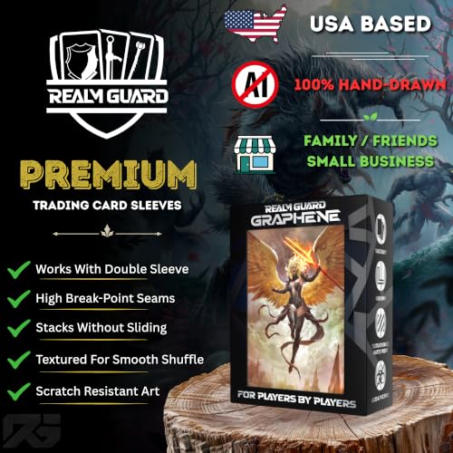 Hand-Drawn 100 Pack Matte TCG/MTG Card Sleeves - Safe Card Storage