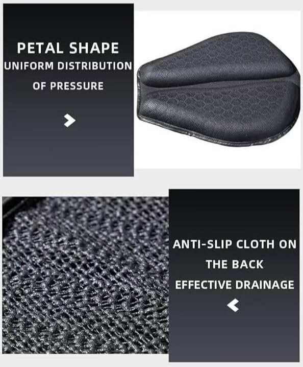 Gel Cushion for Motorcycle - Breathable Shock Absorber - 1PC