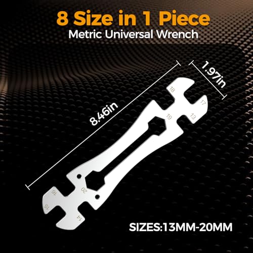Vaasee Universal Thin Hub Cone Wrench 13-20 mm – 1 Pcs, 2.5mm Ultra-Thin