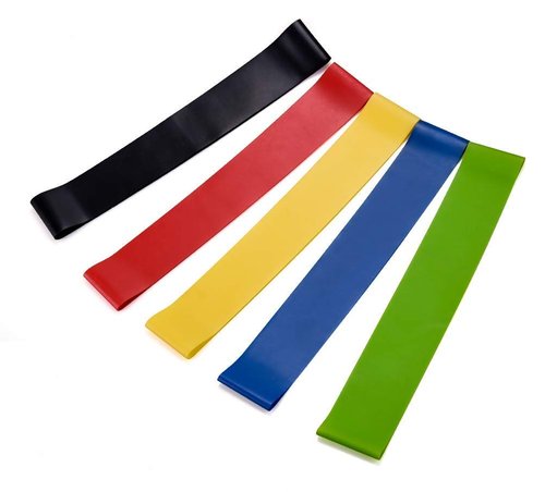 TOPELE Resistance Loop Bands, Resistance Exercise Bands for Body Stretching, Physical Therapy and Home Fitness, Set of 5