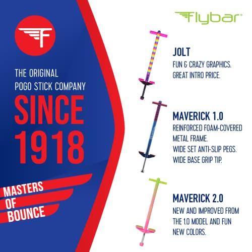 Maverick Foam Pogo Stick for Kids 5+ Years - Red/Blue