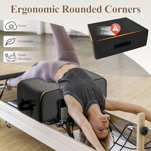 Pilates Box for Reformer with Pilates Ring - Black