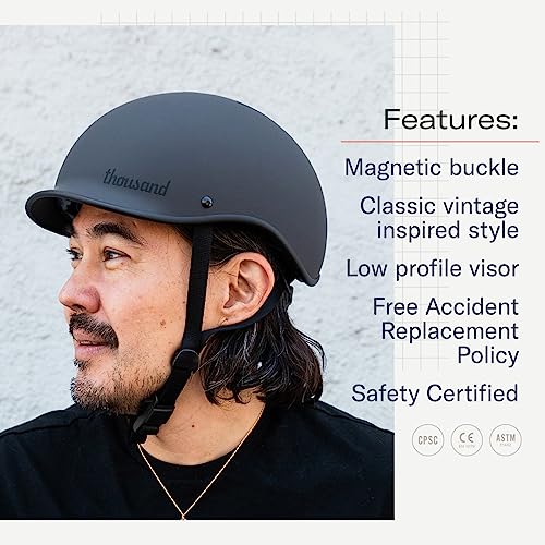 Thousand Heritage 2.0 Adult Bike Helmet - Stealth Black, Large