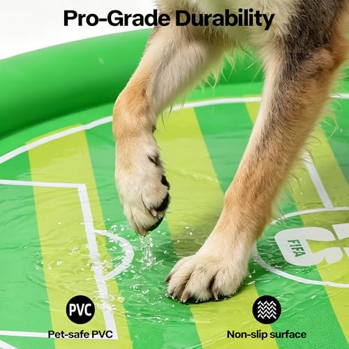 Dog Splash Pad - 51" Non-Slip Sprinkler Mat for Summer Fun