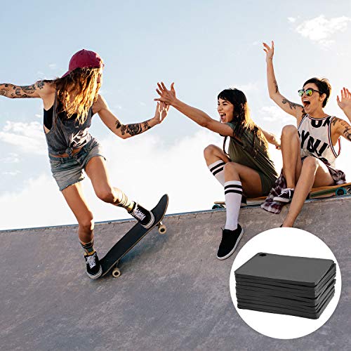 3 mm Skateboard Shock Pads - 10 Longboard Riser Mats for Impact Absorption