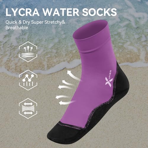 Quick Dry Water Socks for Beach & Volleyball - Small Pink