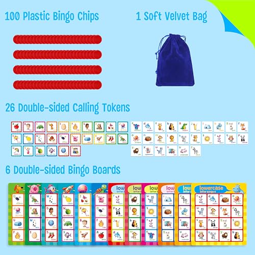 Alphabet Bingo Game - Educational ABC Letter Learning for Kids