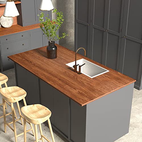 Walnut Wood Contact Paper - 80" x 16" Peel and Stick Wallpaper