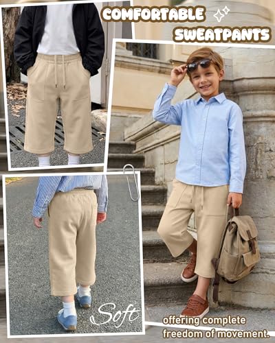 Boys Wide Leg Capri Pants - Soft, Breathable Fabric