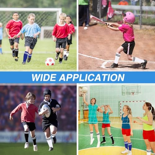 YtotY M Soccer Shin Guards & Long Socks Set for Kids 3'11-5'4 Tall, Impact-Resistant Youth Football Protective Gear