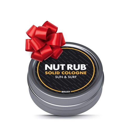 Ballsy Body & Groin Rub - Versatile Cologne with Beeswax & Coconut Oil | Sun and Surf, 0.85 oz