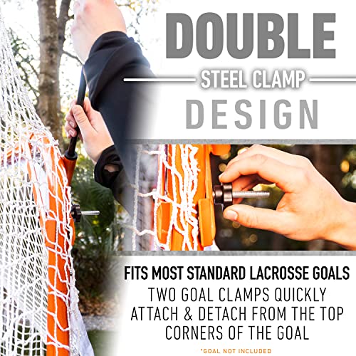 Lacrosse Goal Backstop - 12' x 9' Heavyweight Net with Sandbags
