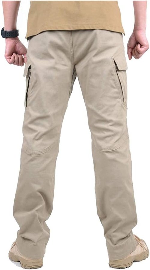 CARWORNIC Gear Men's Tactical Hiking Pants - Lightweight Cotton Outdoor Combat Cargo Trousers