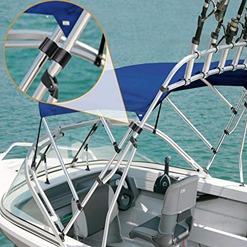 Bimini Top Pole Clips - Anti-Rattle Security Boat Accessories