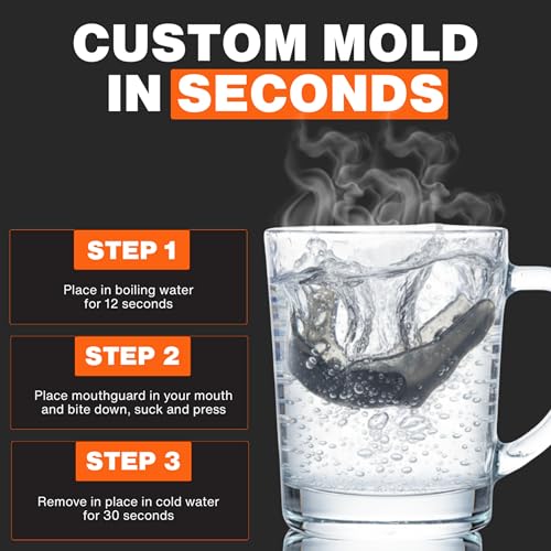 Custom Fit Mouth Guard for Football, Boxing, Hockey & MMA - Youth & Adult
