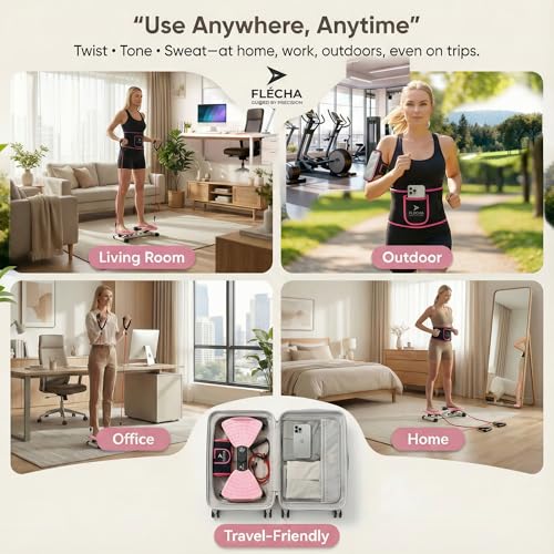 Waist Twister Exercise Machine with Digital Counter & Resistance Bands