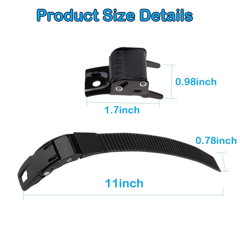 SAUYRASY 1Pair Rollerblade Replacement Straps Inline Skate Strap Replacement Inline Roller Skate Straps with Screws Nuts For Men Women Kids