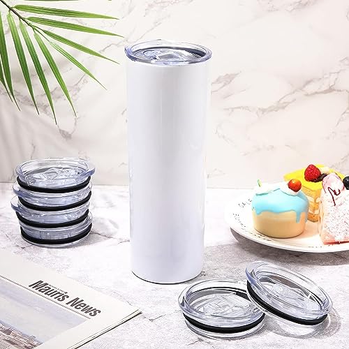 20 oz Skinny Tumbler Replacement Lid - Spill Proof Sliding Lid, 2 Pack
