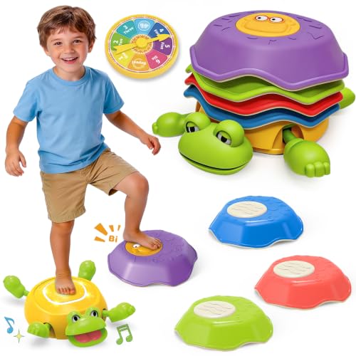 Kids Frog Stepping Stones with Light & Sound, Balance Game Set, 6PCS
