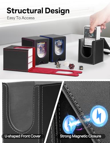 Card Deck Box for Magic: The Gathering - Holds 100+ Cards, Waterproof