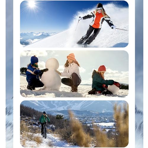 Cold Weather Motorcycle Gloves for Men - Blue, Medium
