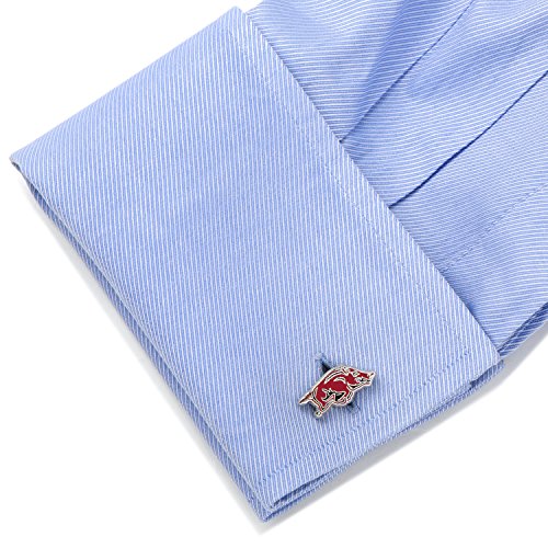 Arkansas Razorbacks Cufflinks - Classy Enamel Team Logo