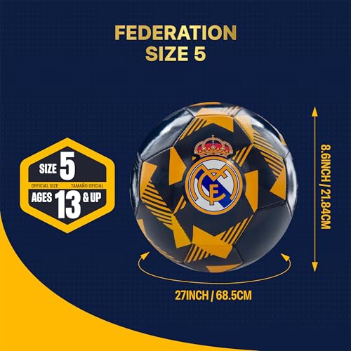 Real Madrid CF Soccer Ball - Size 5 - Blue
