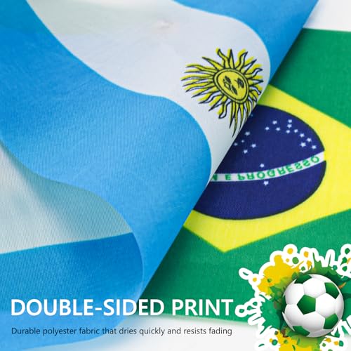 International World Flags String Banner - 43ft Soccer Tournament Decor