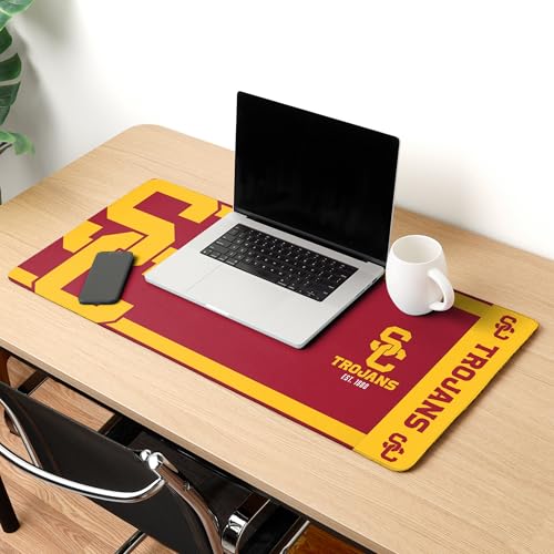 NCAA USC Trojans Desk Pad Mouse Mat - 35" x 16"
