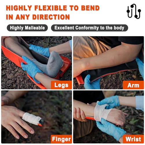 Universal Aluminum First Aid Splint Kit - 36" x 4.3" - 1 Pc