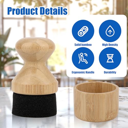 Wood Cutting Board Oil Applicator with Cover, Butcher Block Mineral Brush Tools Gadgets for Kitchen Scrapers Bowls Spoons